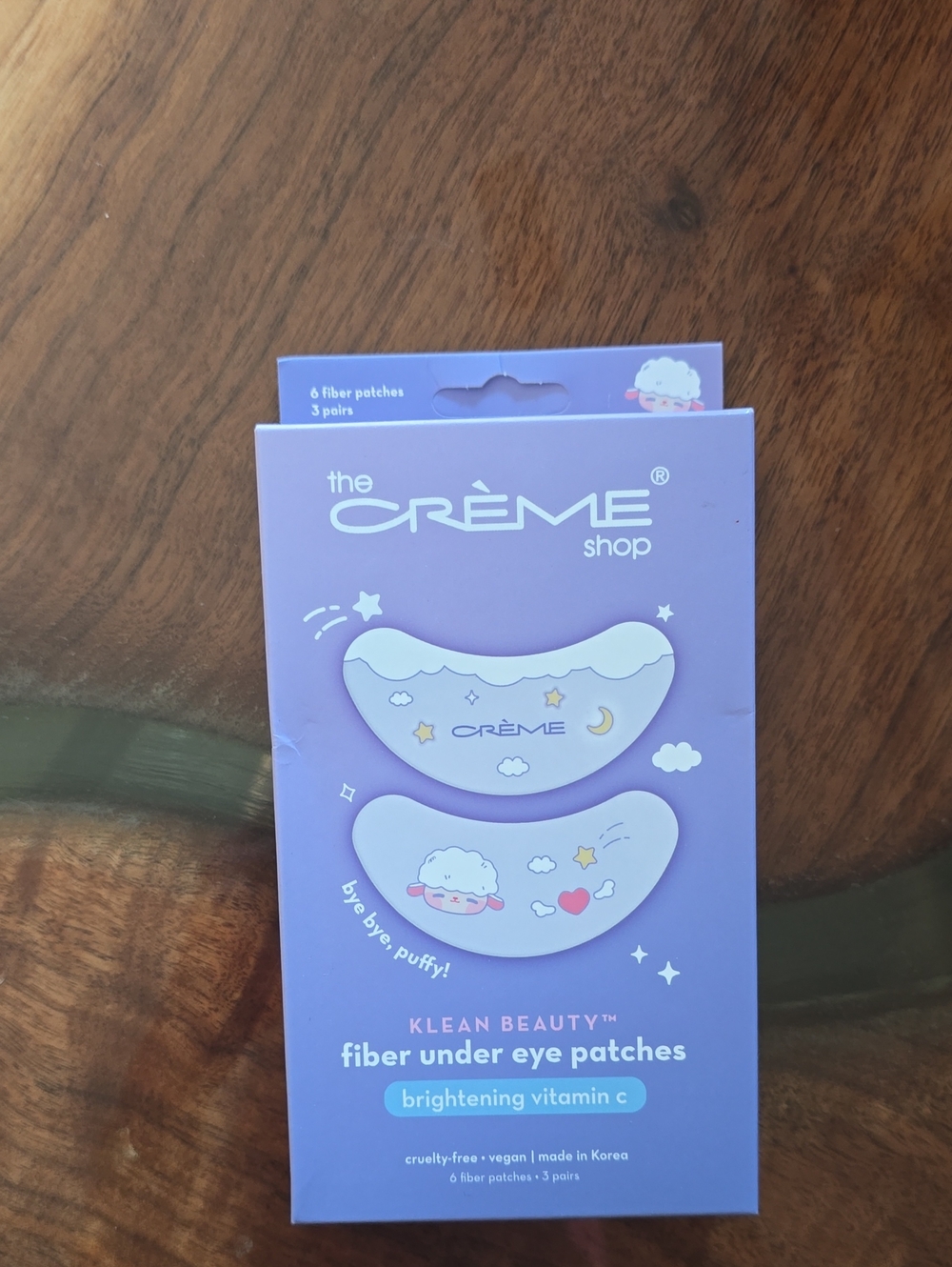 The Crème Shop Lavender Fiber Under Eye Patches - Brightening Vitamin C